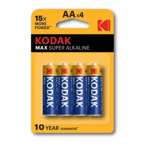 Kodak Max Super Alkaline Aa 4 Pack