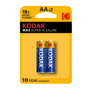 Kodak Max Super Alkaline Aa 2 Pack