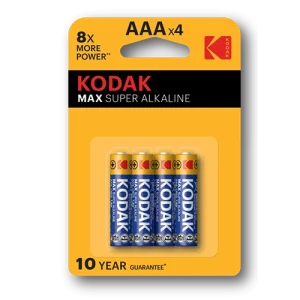 Kodak Max Super Alkaline AAA 4 Pack