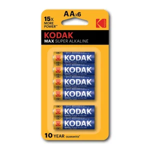 Kodak Max Super Alkaline Aa 6 Pack