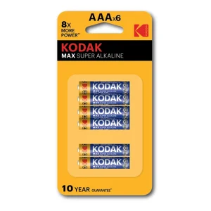 Kodak Max Super Alkaline AAA 6 Pack
